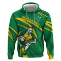 Personalized Australia Rugby Champion Hoodie Wallabies Mascot with Sporty Style