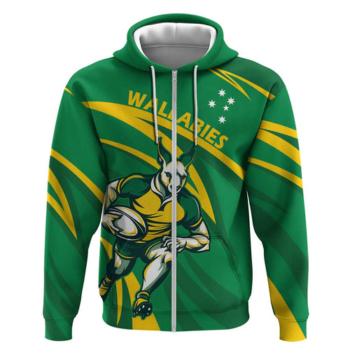 Personalized Australia Rugby Champion Hoodie Wallabies Mascot with Sporty Style