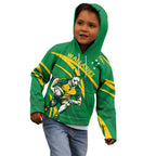 Personalized Australia Rugby Champion Kid Hoodie Wallabies Mascot with Sporty Style