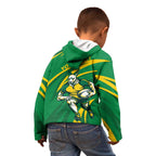 Personalized Australia Rugby Champion Kid Hoodie Wallabies Mascot with Sporty Style