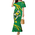 Personalized Australia Rugby Champion Mermaid Dress Wallabies Mascot with Sporty Style