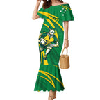 Personalized Australia Rugby Champion Mermaid Dress Wallabies Mascot with Sporty Style