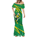 Personalized Australia Rugby Champion Mermaid Dress Wallabies Mascot with Sporty Style