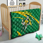 Personalized Australia Rugby Champion Quilt Wallabies Mascot with Sporty Style