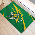 Personalized Australia Rugby Champion Rubber Doormat Wallabies Mascot with Sporty Style