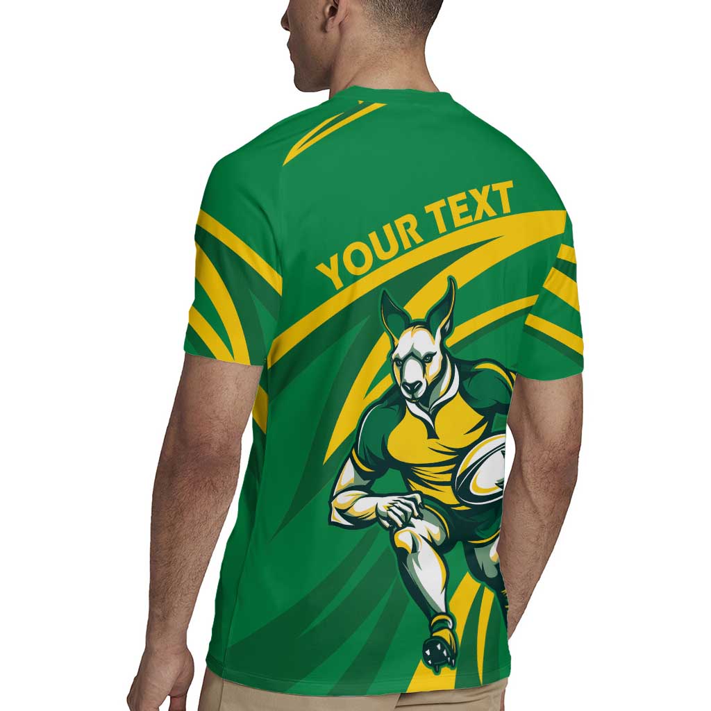 Personalized Australia Rugby Champion Rugby Jersey Wallabies Mascot with Sporty Style