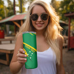 Personalized Australia Rugby Champion Skinny Tumbler Wallabies Mascot with Sporty Style
