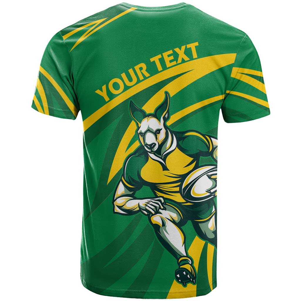 Personalized Australia Rugby Champion T Shirt Wallabies Mascot with Sporty Style
