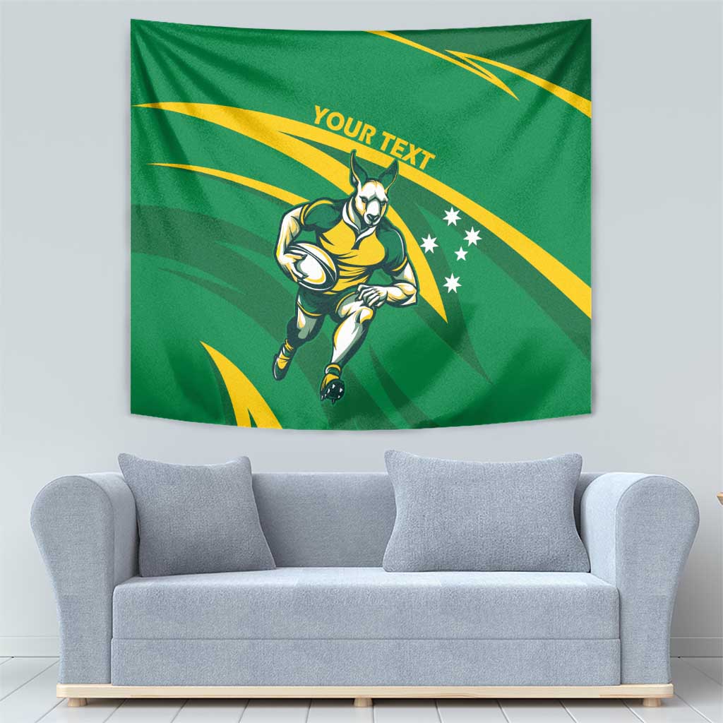 Personalized Australia Rugby Champion Tapestry Wallabies Mascot with Sporty Style
