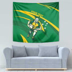 Personalized Australia Rugby Champion Tapestry Wallabies Mascot with Sporty Style