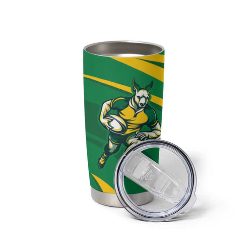 Personalized Australia Rugby Champion Tumbler Cup Wallabies Mascot with Sporty Style
