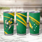 Personalized Australia Rugby Champion Tumbler Cup Wallabies Mascot with Sporty Style