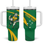 Personalized Australia Rugby Champion Tumbler With Handle Wallabies Mascot with Sporty Style