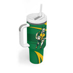 Personalized Australia Rugby Champion Tumbler With Handle Wallabies Mascot with Sporty Style