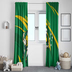 Personalized Australia Rugby Champion Window Curtain Wallabies Mascot with Sporty Style