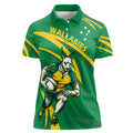 Personalized Australia Rugby Champion Women Polo Shirt Wallabies Mascot with Sporty Style