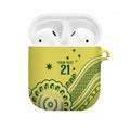 Custom Cricket Aussie Pride AirPods Case Aboriginal Dot Art Cricket - Aussie Hoodie