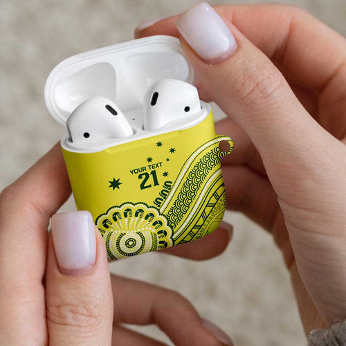 Custom Cricket Aussie Pride AirPods Case Aboriginal Dot Art Cricket - Aussie Hoodie