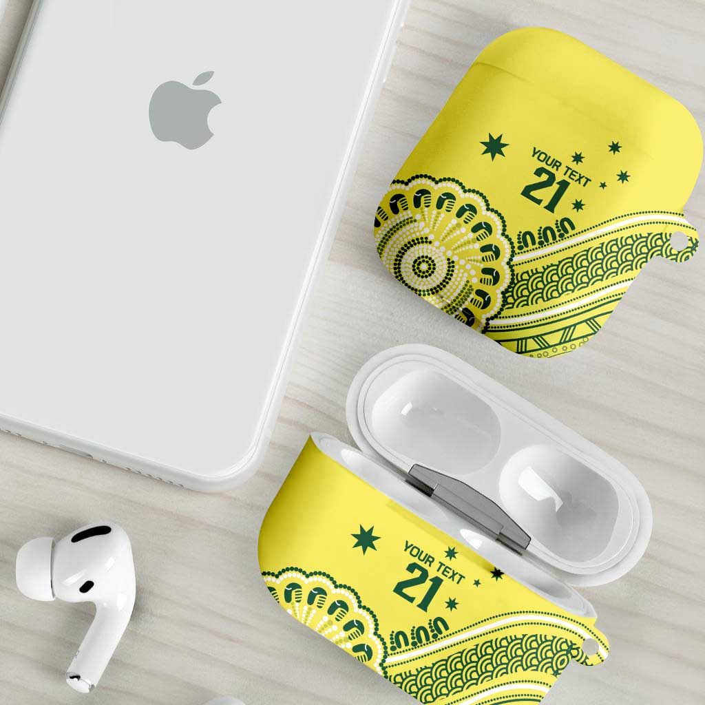 Custom Cricket Aussie Pride AirPods Case Aboriginal Dot Art Cricket - Aussie Hoodie