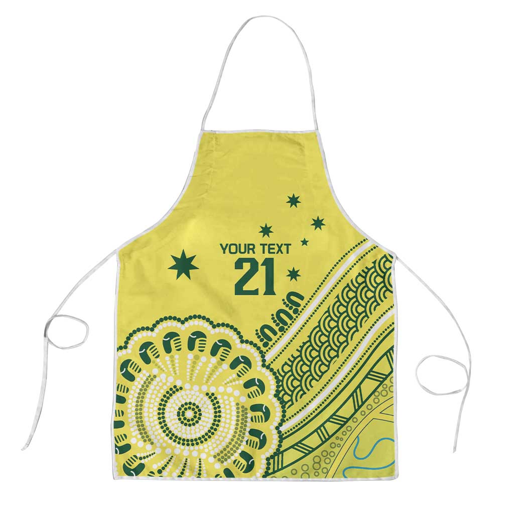 Custom Cricket Aussie Pride Apron Aboriginal Dot Art Cricket - Aussie Hoodie