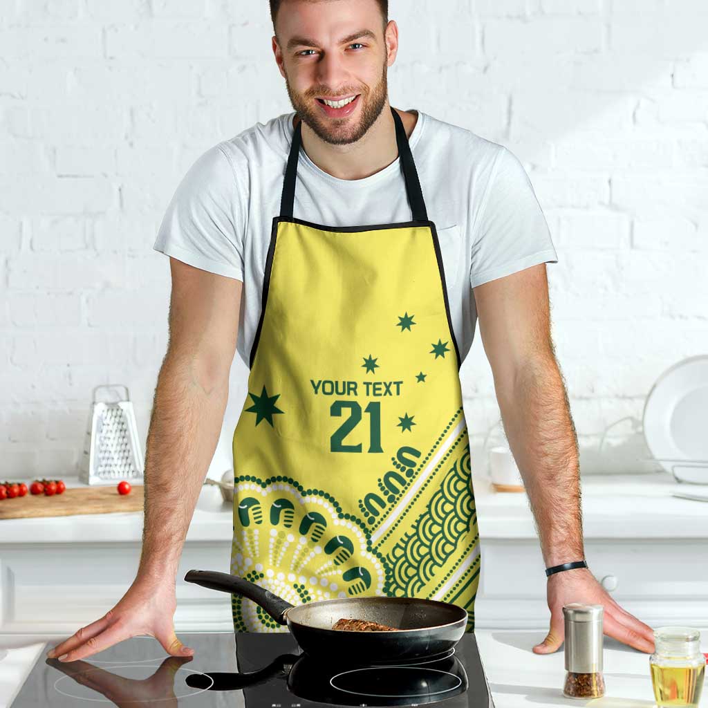 Custom Cricket Aussie Pride Apron Aboriginal Dot Art Cricket - Aussie Hoodie