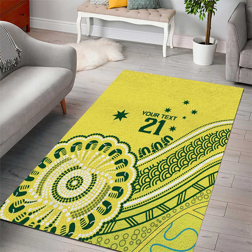 Custom Cricket Aussie Pride Area Rug Aboriginal Dot Art Cricket - Aussie Hoodie