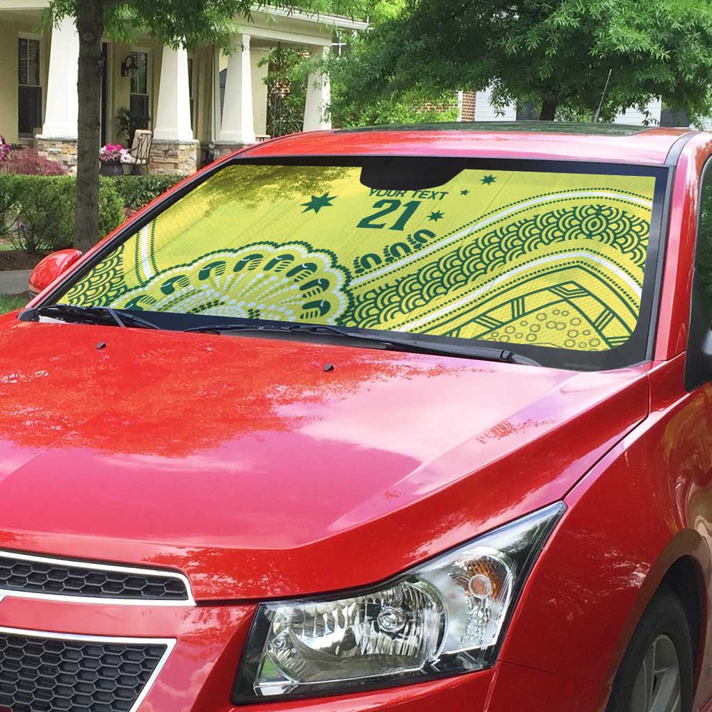 Custom Cricket Aussie Pride Auto Sun Shade Aboriginal Dot Art Cricket - Aussie Hoodie
