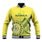 Custom Cricket Aussie Pride Baseball Jacket Aboriginal Dot Art Cricket - Aussie Hoodie