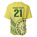 Custom Cricket Aussie Pride Baseball Jersey Aboriginal Dot Art Cricket - Aussie Hoodie