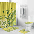 Custom Cricket Aussie Pride Bathroom Set Aboriginal Dot Art Cricket - Aussie Hoodie