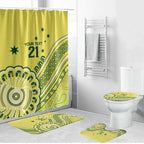 Custom Cricket Aussie Pride Bathroom Set Aboriginal Dot Art Cricket - Aussie Hoodie