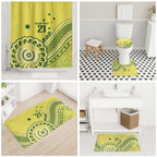 Custom Cricket Aussie Pride Bathroom Set Aboriginal Dot Art Cricket - Aussie Hoodie