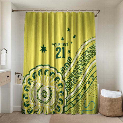 Custom Cricket Aussie Pride Bathroom Set Aboriginal Dot Art Cricket - Aussie Hoodie