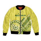 Custom Cricket Aussie Pride Bomber Jacket Aboriginal Dot Art Cricket - Aussie Hoodie