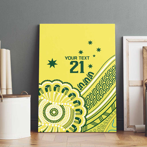 Custom Cricket Aussie Pride Canvas Wall Art Aboriginal Dot Art Cricket - Aussie Hoodie