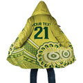 Custom Cricket Aussie Pride Cloak Aboriginal Dot Art Cricket - Aussie Hoodie