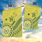 Custom Cricket Aussie Pride Garden Flag Aboriginal Dot Art Cricket - Aussie Hoodie