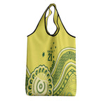 Custom Cricket Aussie Pride Grocery Bag Aboriginal Dot Art Cricket - Aussie Hoodie