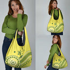 Custom Cricket Aussie Pride Grocery Bag Aboriginal Dot Art Cricket - Aussie Hoodie