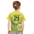Custom Cricket Aussie Pride Kid T Shirt Aboriginal Dot Art Cricket - Aussie Hoodie