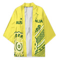 Custom Cricket Aussie Pride Kimono Aboriginal Dot Art Cricket - Aussie Hoodie