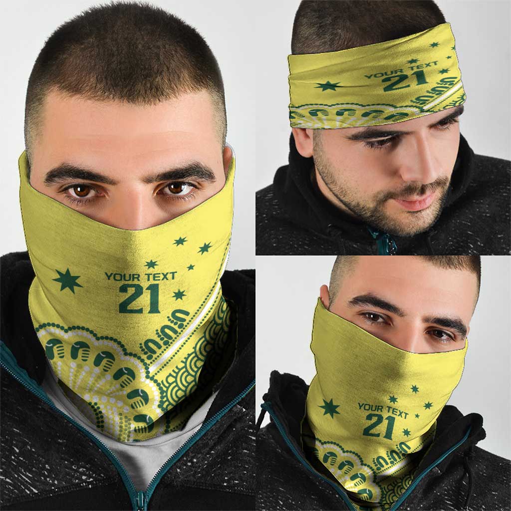 Custom Cricket Aussie Pride Neck Gaiter Aboriginal Dot Art Cricket - Aussie Hoodie