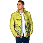 Custom Cricket Aussie Pride Padded Jacket Aboriginal Dot Art Cricket - Aussie Hoodie