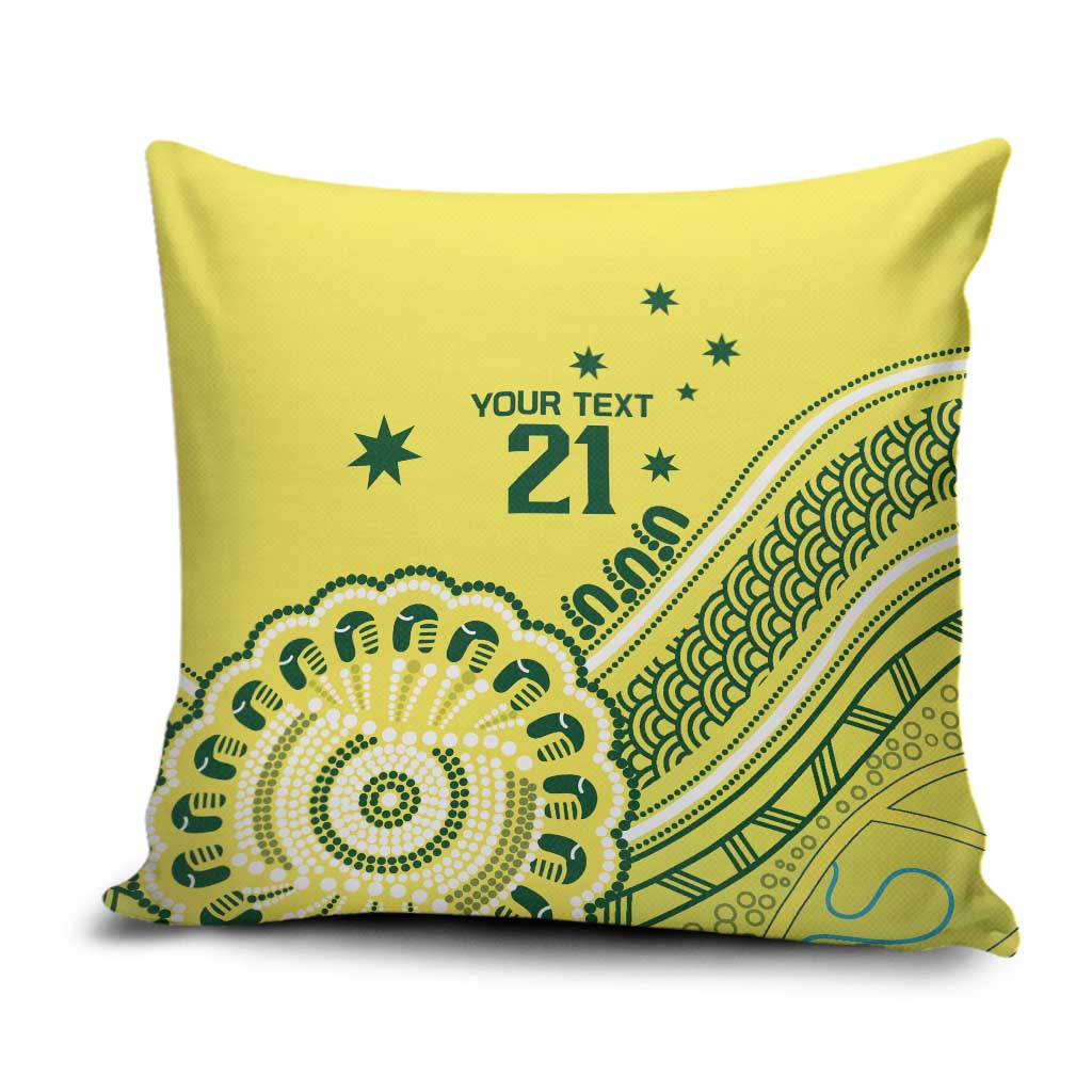 Custom Cricket Aussie Pride Pillow Cover Aboriginal Dot Art Cricket - Aussie Hoodie