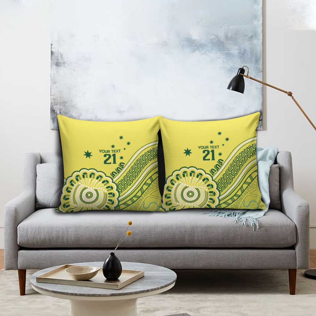 Custom Cricket Aussie Pride Pillow Cover Aboriginal Dot Art Cricket - Aussie Hoodie