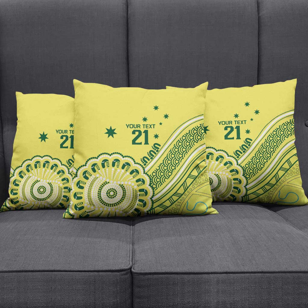 Custom Cricket Aussie Pride Pillow Cover Aboriginal Dot Art Cricket - Aussie Hoodie
