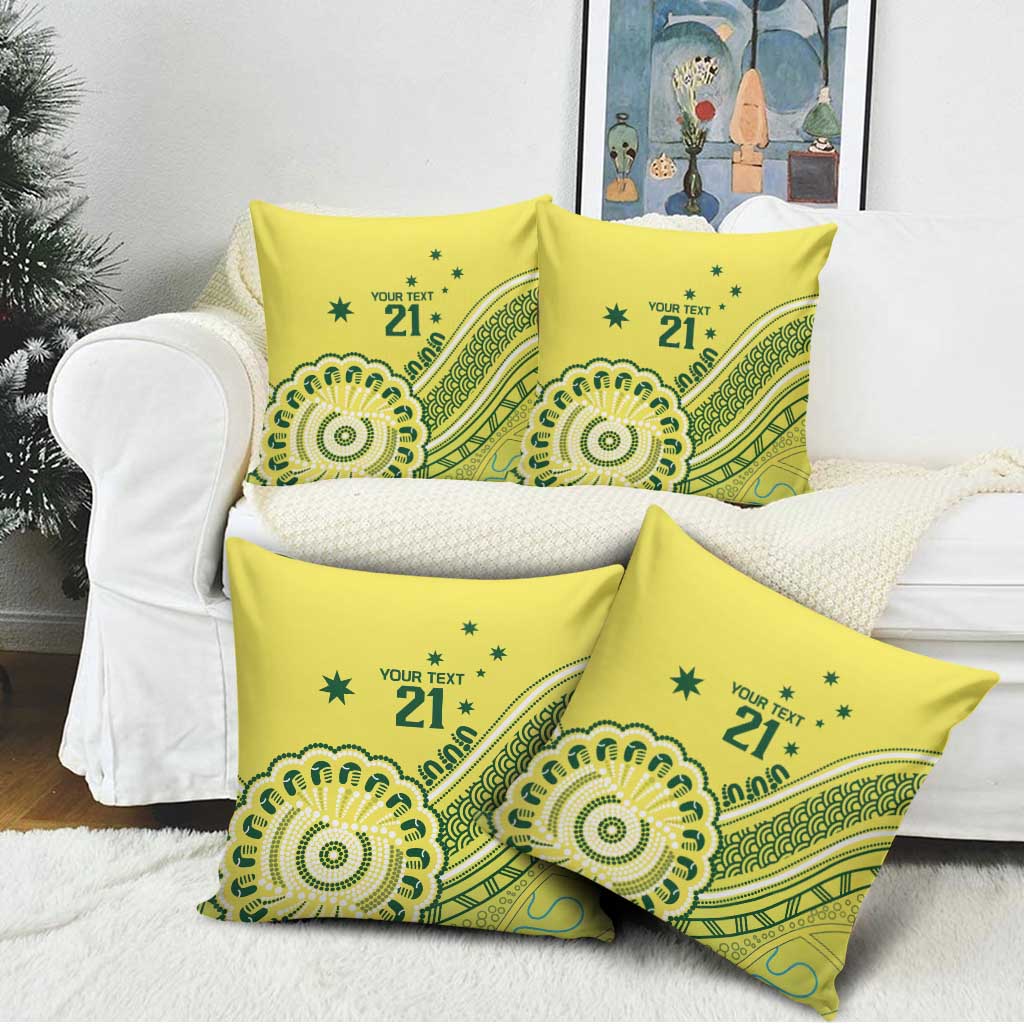 Custom Cricket Aussie Pride Pillow Cover Aboriginal Dot Art Cricket - Aussie Hoodie