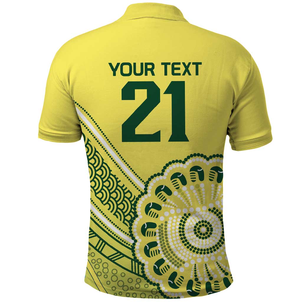Custom Cricket Aussie Pride Polo Shirt Aboriginal Dot Art Cricket - Aussie Hoodie