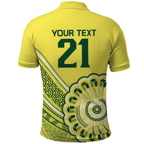 Custom Cricket Aussie Pride Polo Shirt Aboriginal Dot Art Cricket - Aussie Hoodie