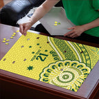 Custom Cricket Aussie Pride Puzzle Aboriginal Dot Art Cricket - Aussie Hoodie